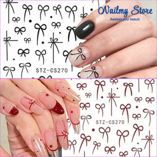  Sticker dán móng sticker nail miếng dán móng tay 3D nail sticker mã nơ rẻ CS270 