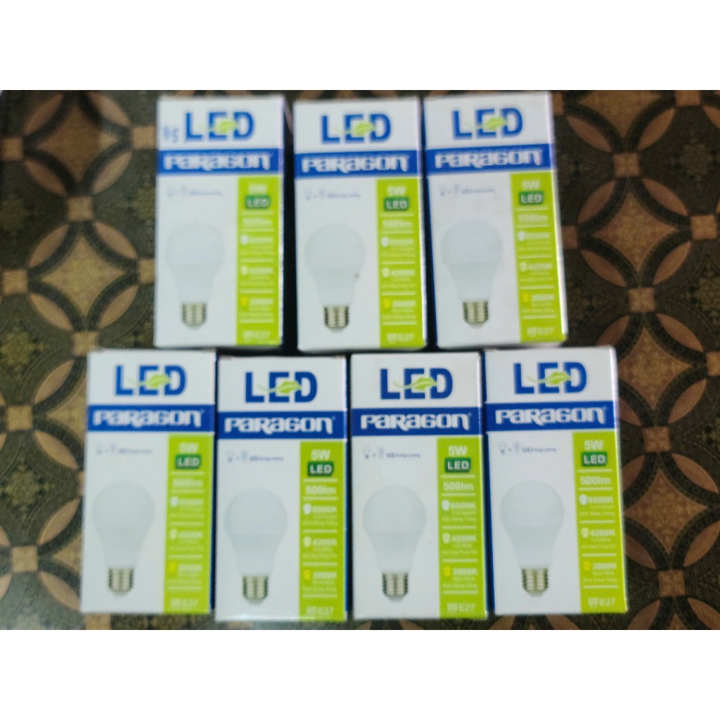 Bóng Đèn Led Bulb Paragon PBCB 5W Ánh Sáng Vàng Hàng Chính Hãng