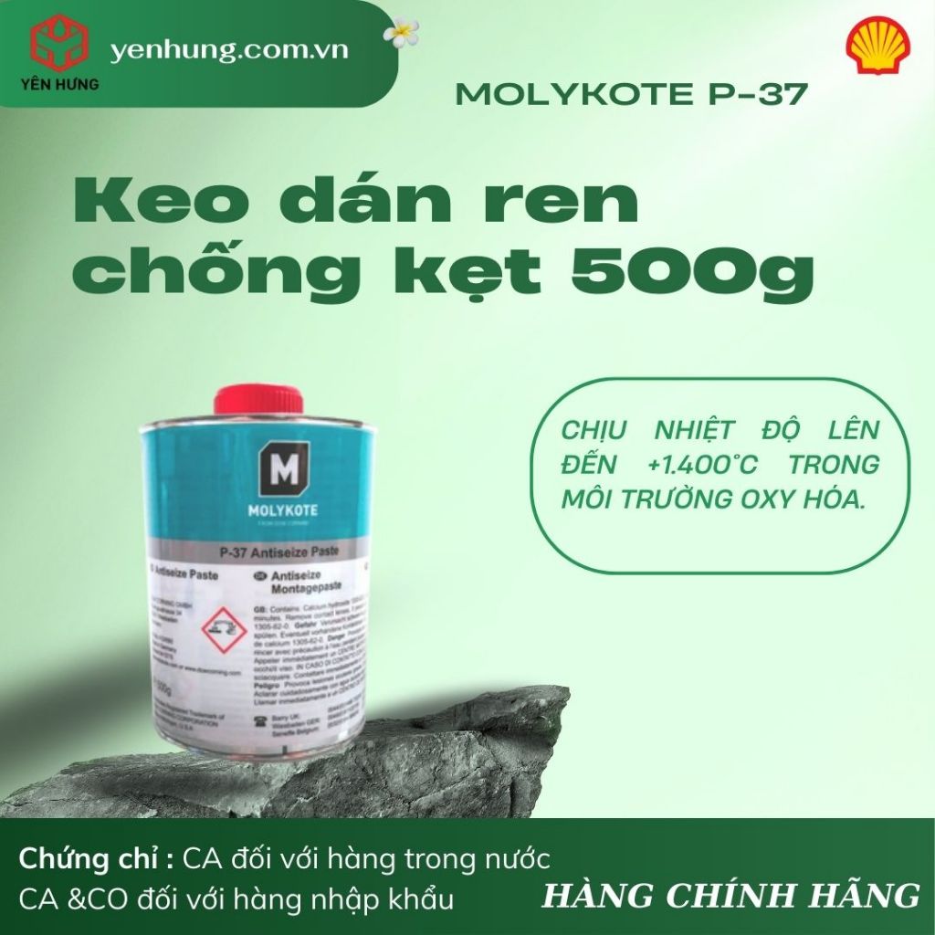 [SHELL YÊN HƯNG] Molykote P-37 – Keo dán ren chống kẹt 500g
