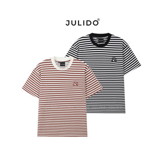 Áo cổ tròn nam ngắn tay kẻ ngang, áo cổ tròn nam cộc tay, chất cải Cotton sọc kẻ hình thêu  thoáng mát, thấm hút mồ hôi