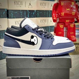 Giày sneaker J.o.r.d.a.n Xanh Than cổ thấp, Giày J.D J.o.r.d.a.n 1 low Nam Nữ Thời Trang Full Box Bill