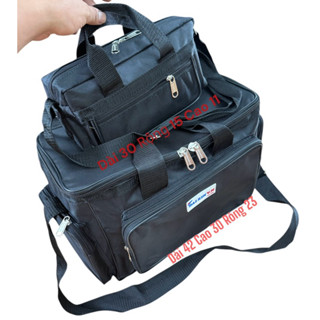   Rẻ Nhất Shopee ComBo 2 Túi Đựng Đồ Nghề Hộp Vuông Đại Và Ngang MiNi Đen Vải Dày Loại Tốt 