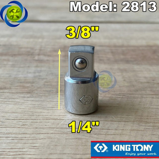 Đầu chuyển 1/4 sang 3/8 kingtony 2813 màu trắng