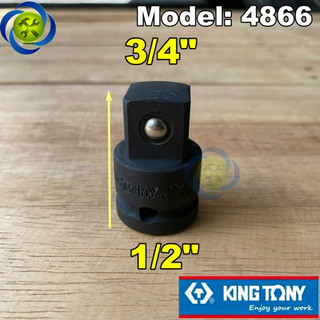 Đầu chuyển đen 1/2 sang 3/4 kingtony 4866p