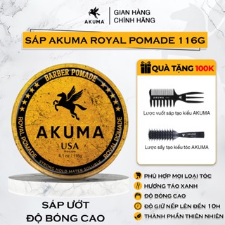 Sáp Vuốt Tóc Tạo Kiểu AKUMA ROYAL POMADE Nam Tính Lịch Lãm Giữ Nếp Đến 12h Phù Hợp Mọi Chất Tóc