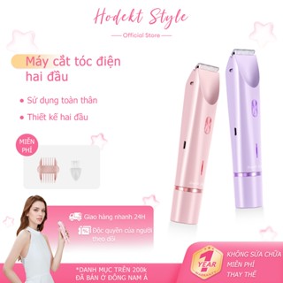 Máy Cạo Lông Điện 2 Đầu HODEKT Đa Năng Cạo Toàn Thân Motor Mạnh Mẽ Pin Sạc Tiện Lợi