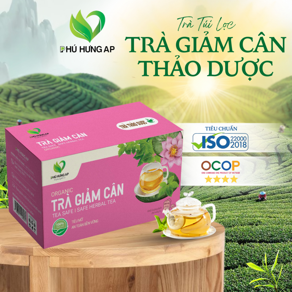 Trà Giảm Cân Túi Lọc 400mg AP PHÚ HƯNG