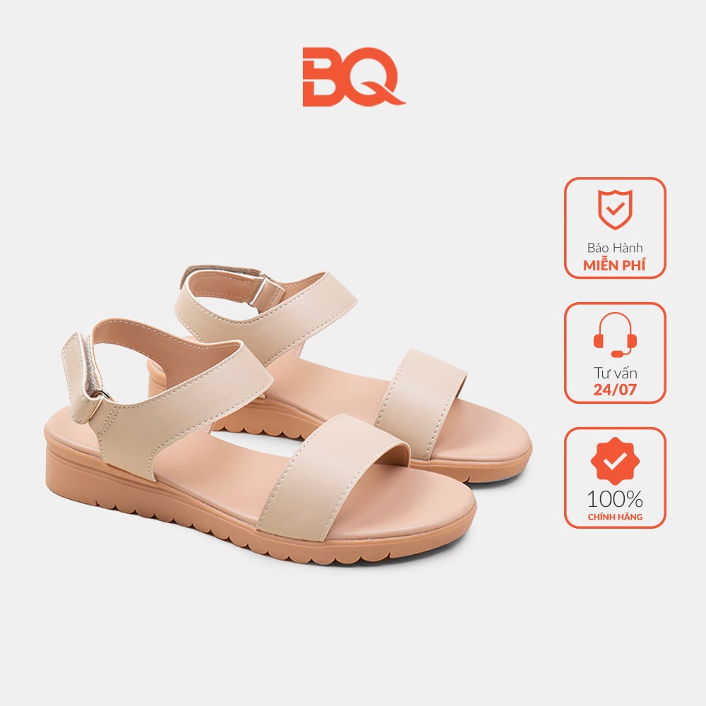 Giày sandal nữ quai ngang đế bằng cao 3 phân SD BQ15