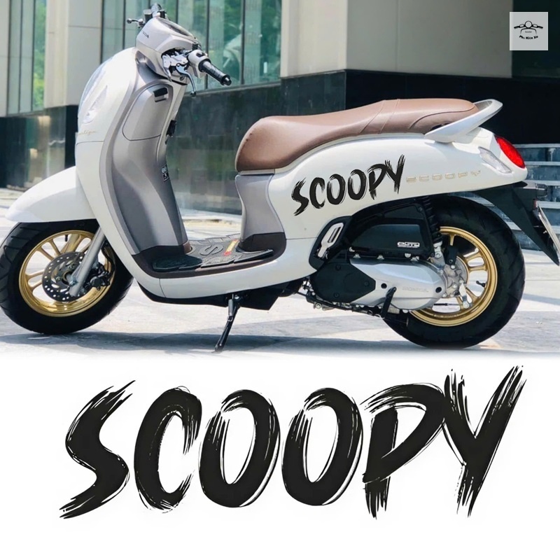 Tem Decal Chữ Scoopy Danh Cho Các Dòng Scoopy Cao Cấp Chống Nước