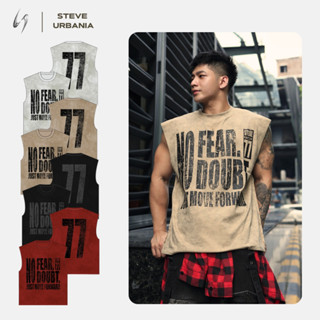 Áo Tanktop Nam Nữ Local Brand STEVE URBANIA In Họa Tiết Chữ Số,Chất Liệu Vải Cotton Wash Cao Cấp - TT01