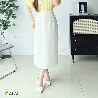 Chân Váy 𝐂𝐂𝐇𝐀𝐓 Dáng Suông Kiểu Naomi Basic Sang Trọng Chất Liệu Cao Cấp 15CDS2039ST