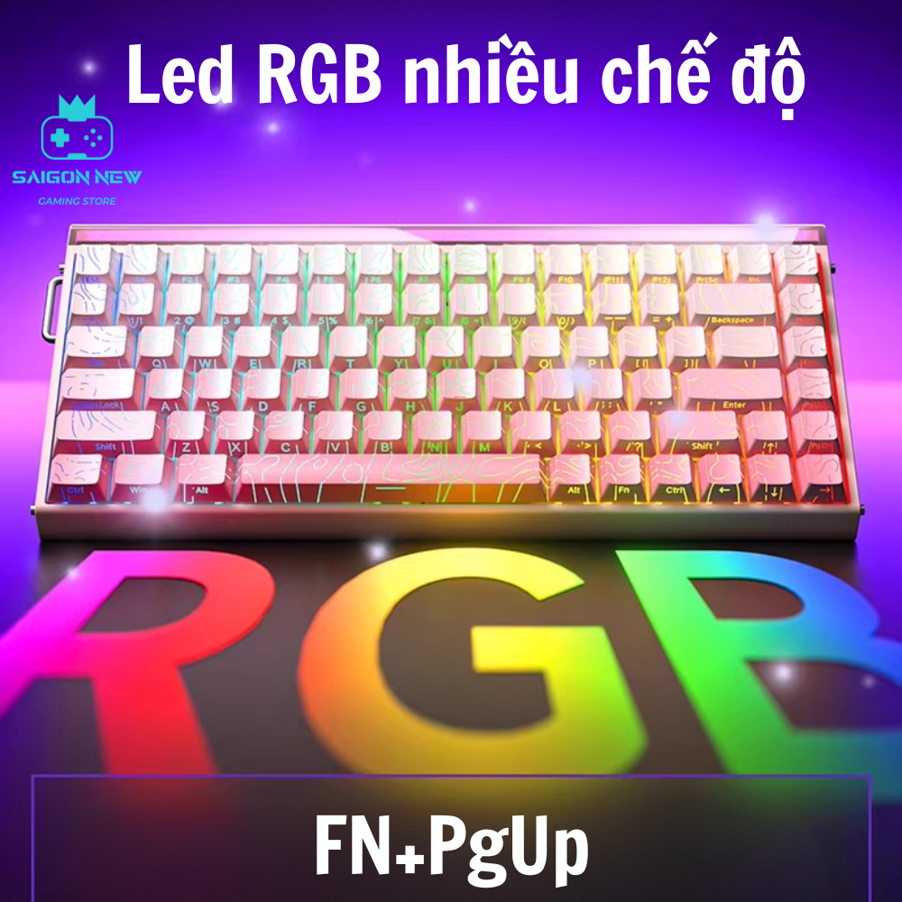 Bàn phím cơ Gaming Aula Hero84 - Công nghệ Rapid Trigger 0.01mm - Hỗ trợ 8k - Có Hotswap - LED RGB | BigBuy360 - bigbuy360.vn