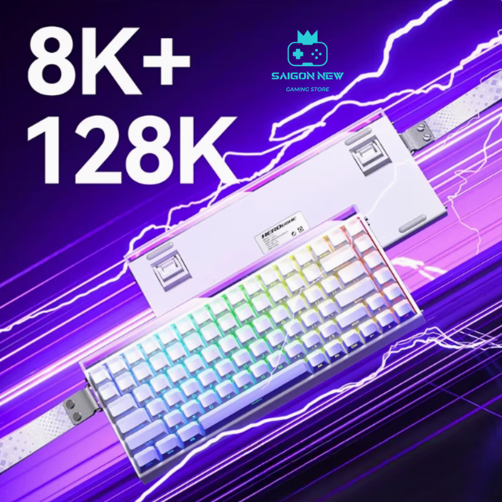 Bàn phím cơ Gaming Aula Hero84 - Công nghệ Rapid Trigger 0.01mm - Hỗ trợ 8k - Có Hotswap - LED RGB | BigBuy360 - bigbuy360.vn