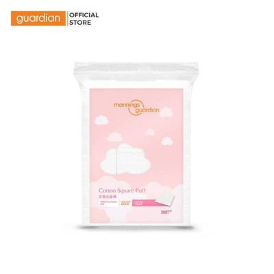 Bông Tẩy Trang Vuông Mannings Guardian Cotton Square Puff 300 Miếng