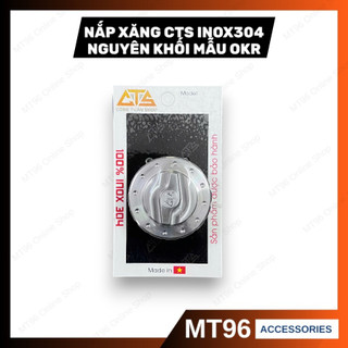 Nắp Xăng Inox 304 Nguyên Khối CTS Mẫu OKR Gắn Nhiều Dòng Xe