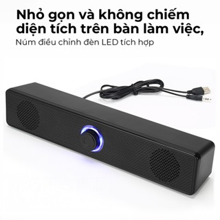 Loa bluetooth vi tính Leerfei E-350T Loa bluetooth mini cho máy tính vi tính có dây có bass