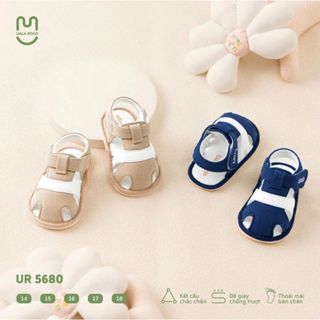 Dép bé trai bé gái tập đi Ualarogo sandal đế cao su chống trượt xăng đan quai dán điều chỉnh 5680