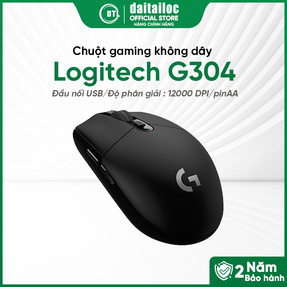 Chuột không dây gaming Logitech G304 ĐEN | Chính Hãng | Bảo Hành 2 Năm
