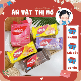 [Bịch 10 Gói] Bánh Nabati kem xốp, Nabati Nextar vị Socola, Phô Mai (gói 170g), Đồ ăn vặt