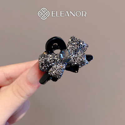 Set kẹp tóc nữ càng cua Eleanor Accessories hình nơ đính đá phụ kiện tóc kẹp tóc mini 10075