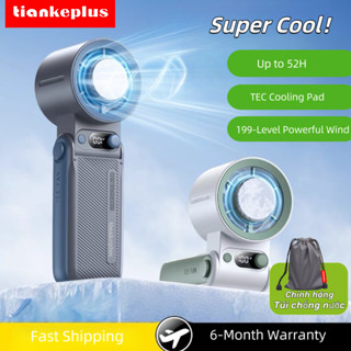 TiankePlus Quạt cầm tay làm mát như điều hòa, quạt mini turbo siêu mát Quạt Sạc Tốc Độ Cao Cầm Tay Di Độn Pin