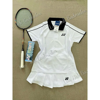 lẻ Áo Cầu Lông POLO nữ 2 màu : Trắng Hồng hàng loại 1