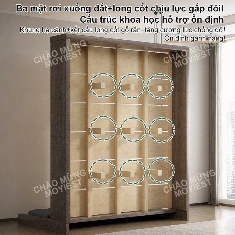 MY Giường gỗ tự nhiên cao cấp, giường đôi 1m5 - 1m8,có ngăn chứa đồ tiện lợi cho gia đìn | BigBuy360 - bigbuy360.vn