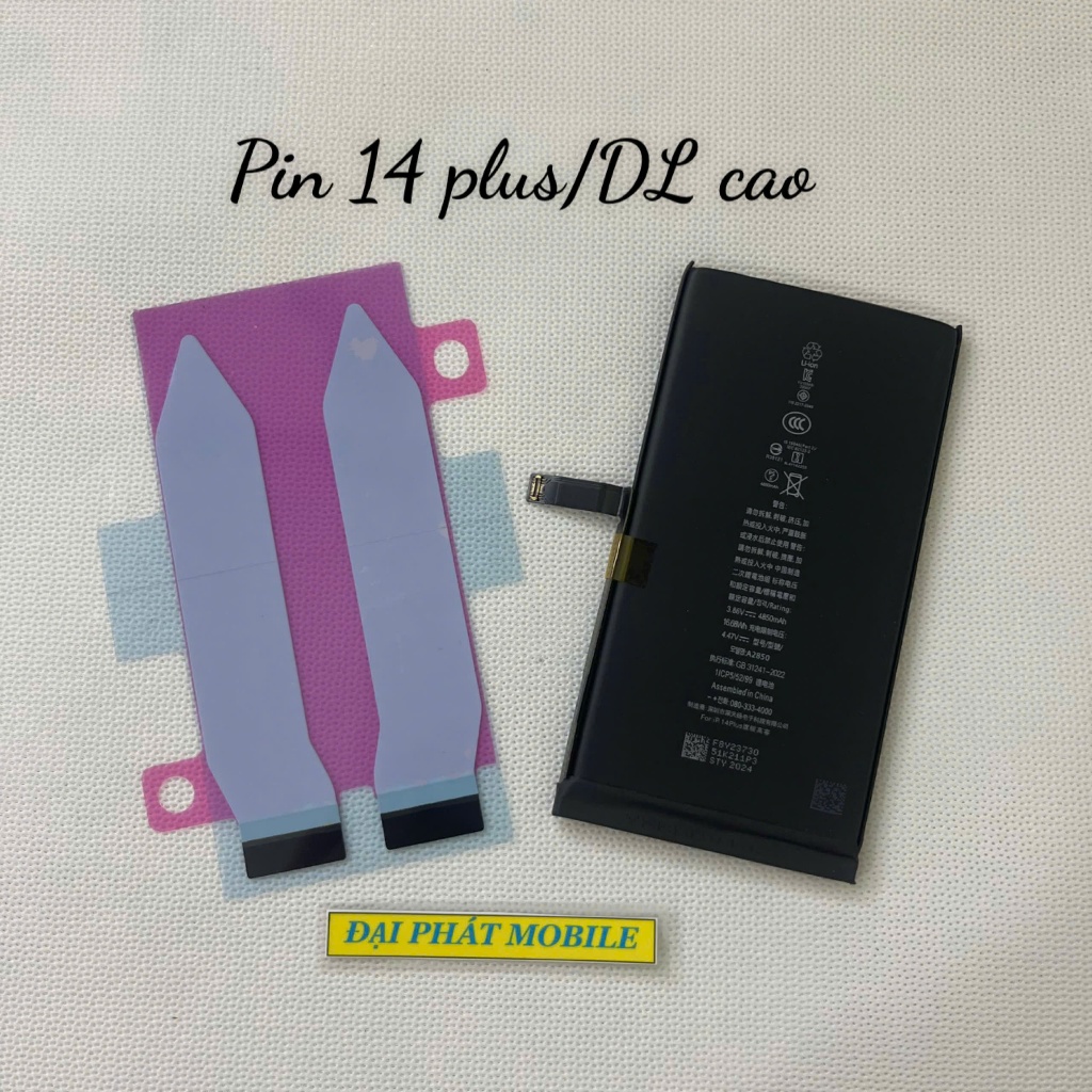 Pin, Cell pin dành cho 14 Plus / 14 PRO / 14 PRO MAX  hàng chất & giá rẻ, hiệu suất vượt trội