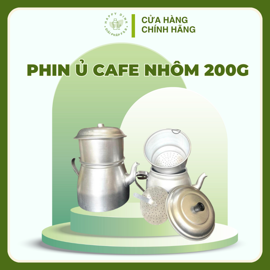 Phin ủ cafe nhôm 200g - Phin ủ cafe chuyên dụng