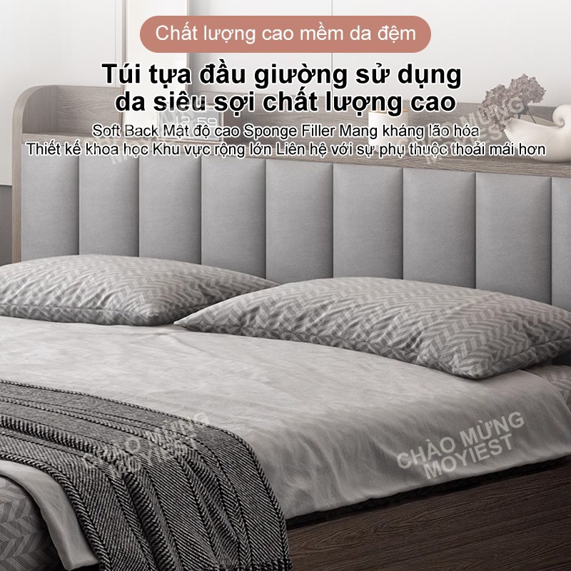 MY Giường gỗ tự nhiên cao cấp, giường đôi 1m5 - 1m8,có ngăn chứa đồ tiện lợi cho gia đìn | BigBuy360 - bigbuy360.vn