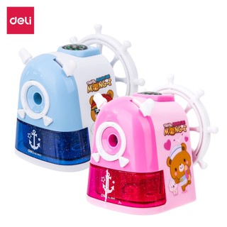Máy chuốt gọt bút chì vô lăng thuyền trưởng có la bàn deli 665
