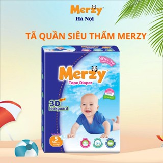  Tã Dán trẻ em Merzy Cao Cấp Siêu Thấm Hút Size S56 M48 L42 XL38 Miếng 