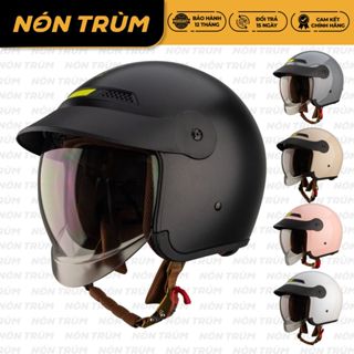  Mũ Bảo Hiểm 3 4 Royal M139 Lux & GXT Gx139 Chính Hãng | Kính Âm Lưỡi Trai Che Nắng 