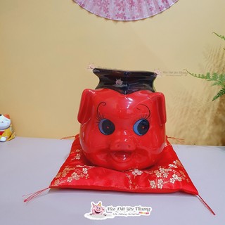 Lợn đất cử nhân tiết kiệm tiền gốm sứ