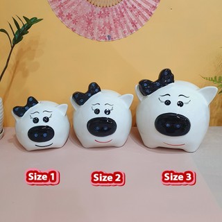 Lợn Nơ - Mũ tiết kiệm - GỐM SỨ CAO CẤP ( size 1, size 2 và size 3 )