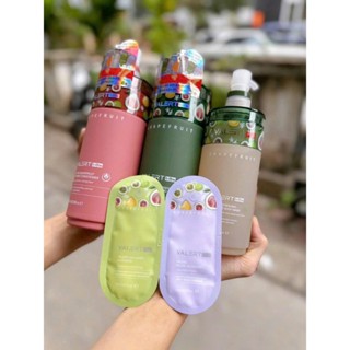  Cặp Dầu Gội Xả Bưởi VALERT GRAPEFRUIT PLUS 850ML Tặng Chai Sữa Tắm 500ml  