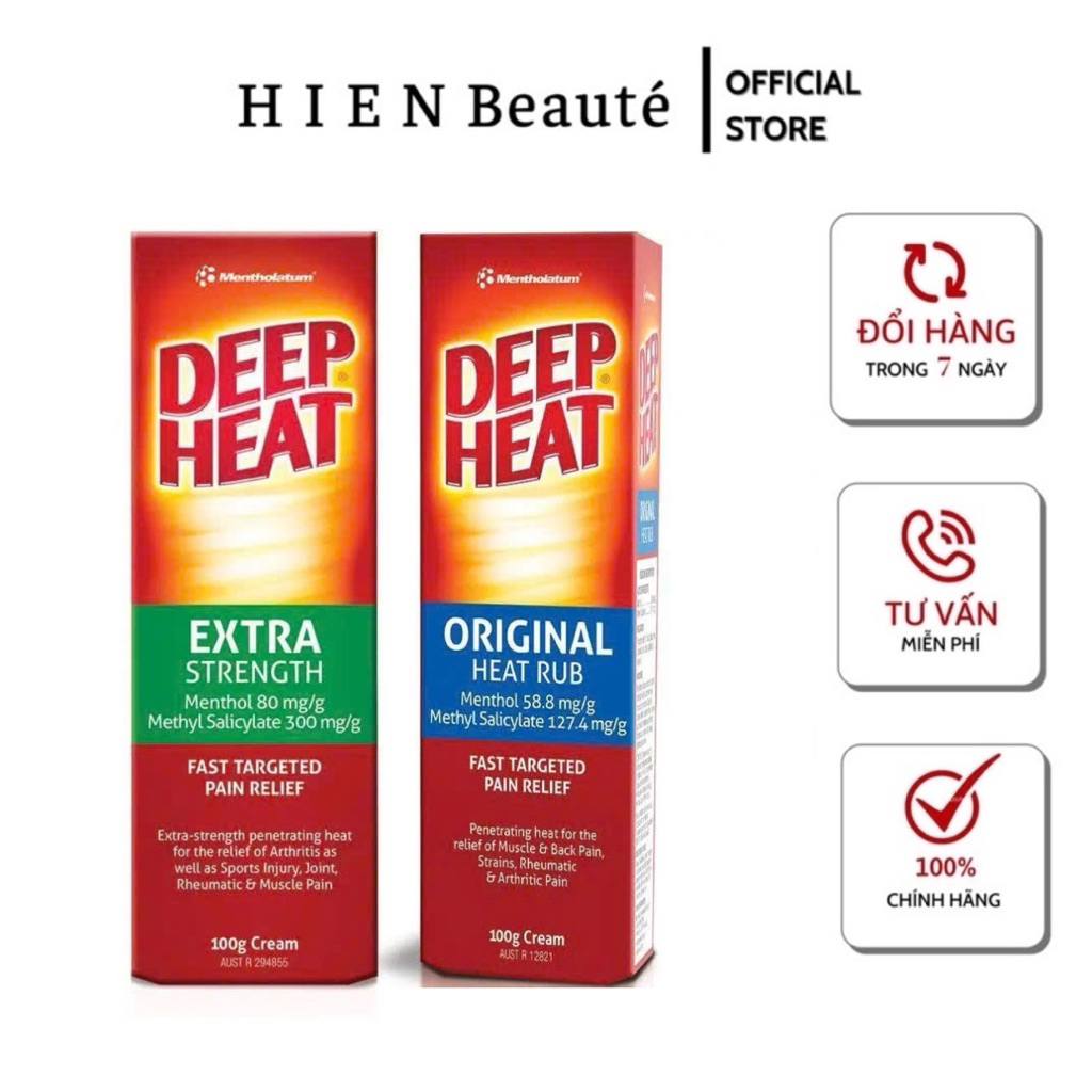 Dầu Xoa Bóp Mentholatum Deep Heat 100g