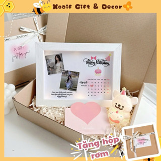 [TẶNG HỘP RƠM] Khung ảnh quà tặng sinh nhật, Tốt nghiệp, khung ảnh thiết kế để bàn, hộp quà tặng bạn gái