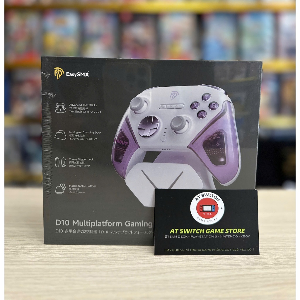 Tay cầm EasySMX D10 Wireless Controller Có Dock Sạc, Tương Thích PC, Laptop, Nintendo Switch