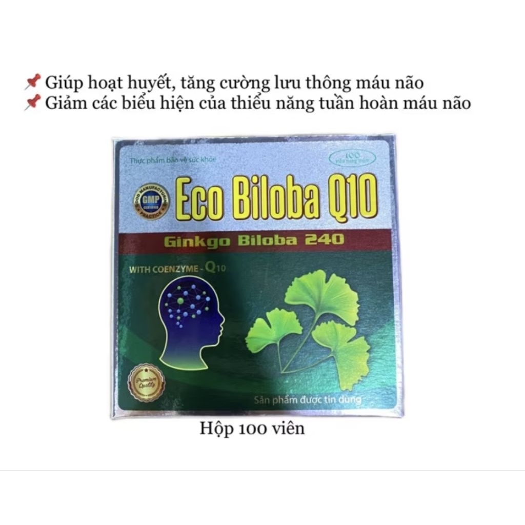 《Date 2027》Ginkgo biloba 240mg  hộp 100v