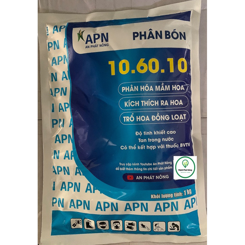 1kg phân bón 10-60-10 của An phát nông giúp phân hoá mầm hoa