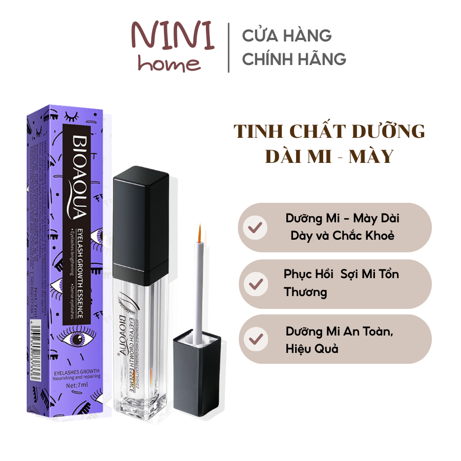 Tinh Chất Dưỡng Dài Mi Cong & Dày Mi BIOAQUA, Hỗ Trợ Mọc Dài Mi & Mày Phục Hồi Mi Cong Vút Chắc Khỏe