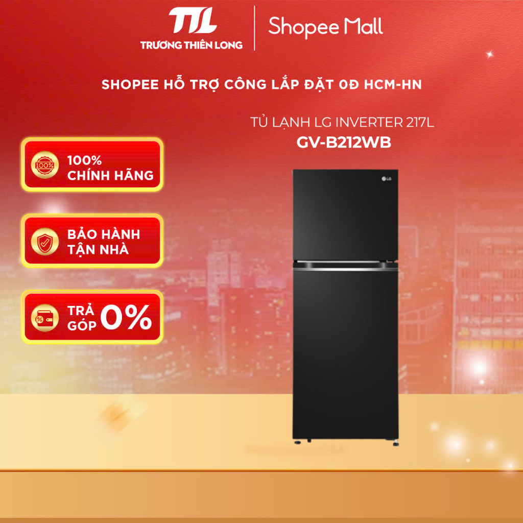 GV-B212WB / GN-M255PS - Tủ Lạnh LG Inverter 217L / 255 Lít B212WB / M255PS [TOÀN QUỐC]