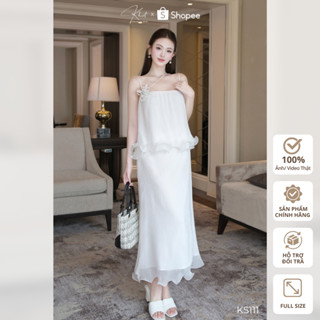 Set váy Khiết Style hai dây dáng xuông KS111