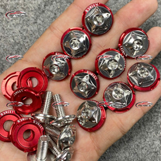   Tặng Long Đền Đỏ  Ốc Salaya Full Dàn Áo Sao Nhọn Ốc Inox 304 Size 5Li 6Li Gắn Vision,AB,Wave,Dream Phụ Kiện Xe Máy 