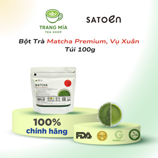 Satoen Matcha Premium (Xuân) - Chính Hãng 100% - size 100g