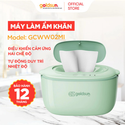 Máy làm ấm khăn ướt Goldsun GCWW02MI tiêu diệt vi khuẩn và nấm trong khăn với 2 chế độ, bảo hành 12 tháng