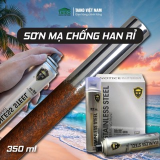  Sơn Bạc Mạ Crom Sơn Xịt Mạ TAIKO Sáng Bóng 350ml Chai Sơn Mạ Siêu Bóng Làm Mới Ô tô Xe Máy Vật Dụng Trang Trí 