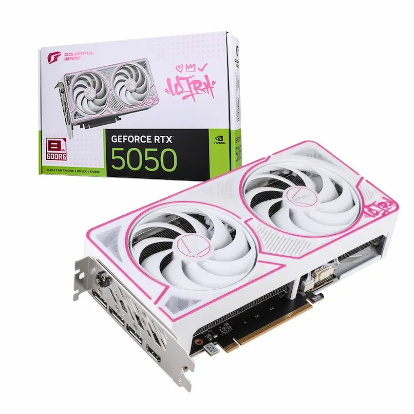 Card màn hình Colorful iGame RTX 5050 Ultra W Duo OC8 GB-V