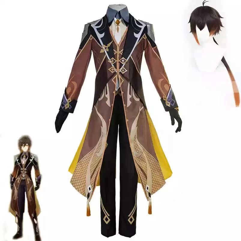 Genshin Impact Cosplay Trang phục Zhongli Zhong Li Cosplay Genshin Impact Cosplay cho nam giới Giáng